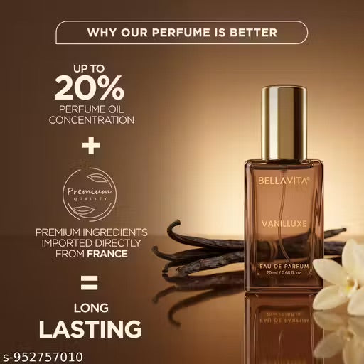 VANILLUXE Perfume for Men & Women|Floral & Musky Notes|Long Lasting Fragrance| Eau de Parfum - 20 ml  (For Men & Women)