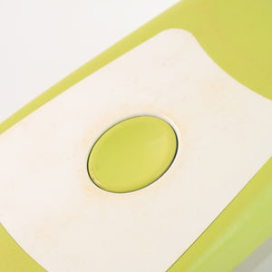 Close-up of the green and white 9-in-1 kitchen vegetable slicer from Superior eMart showing blade detail
