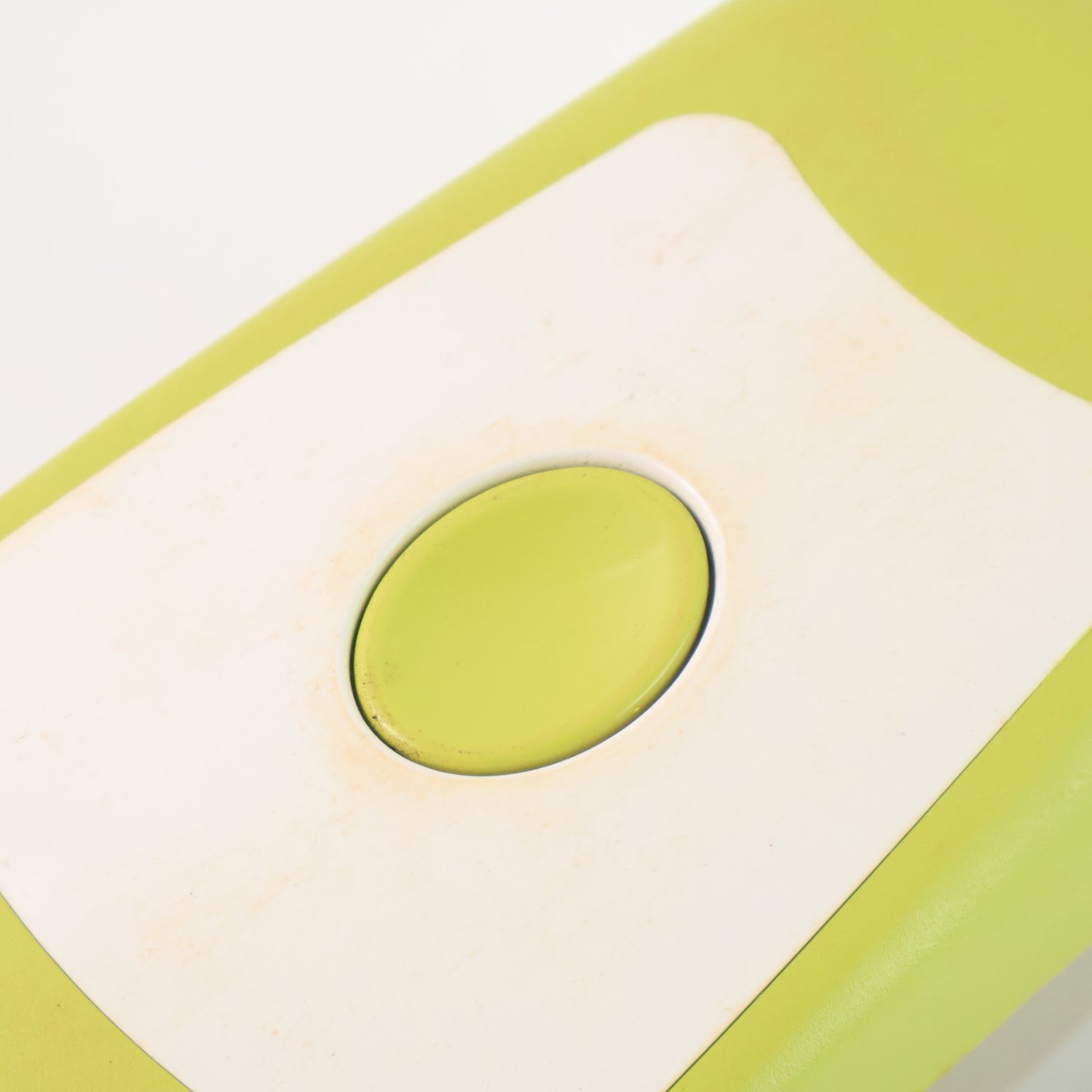 Close-up of the green and white 9-in-1 kitchen vegetable slicer from Superior eMart showing blade detail