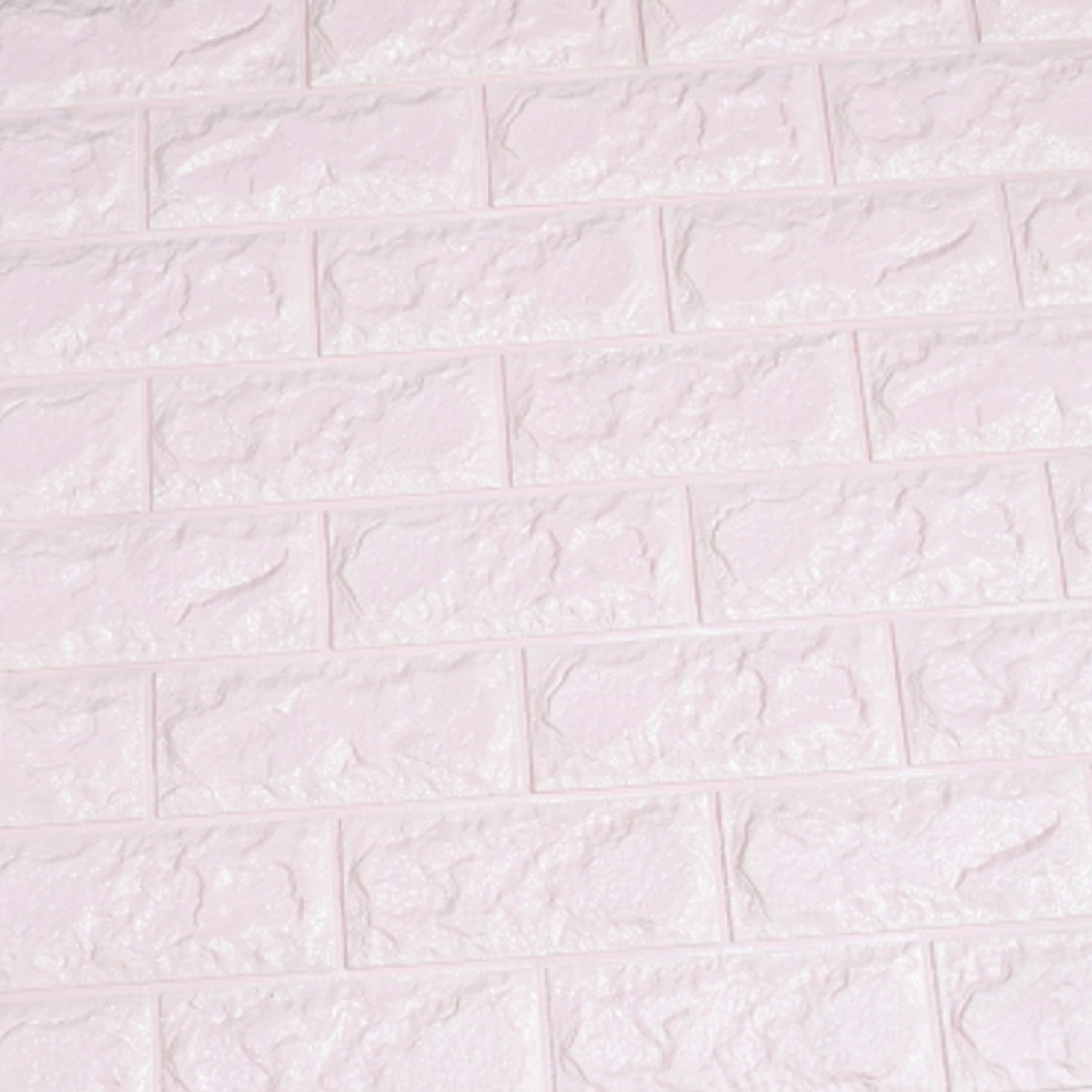 3D FOAM ADHESIVE WALLPAPER FOR LIVING ROOM. ROOM WALL PAPER HOME DECOR SELF ADHE - 9479_pink_brick_wallpaper_60x60cm_no2