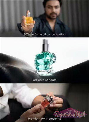 Gift set perfume for men and women featuring three unique fragrances with long-lasting scents
