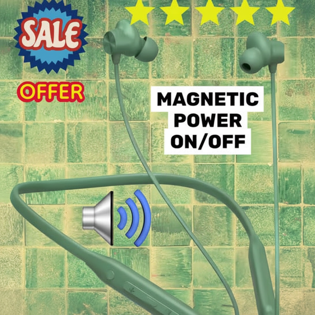 Z2 MAGNEET SENSOR ON/OFF . FAST CHARGING 3 Days Backup,High Quality Sound,Pure Bass bluetooth neckband wireless headphone earbuds true wireless tws