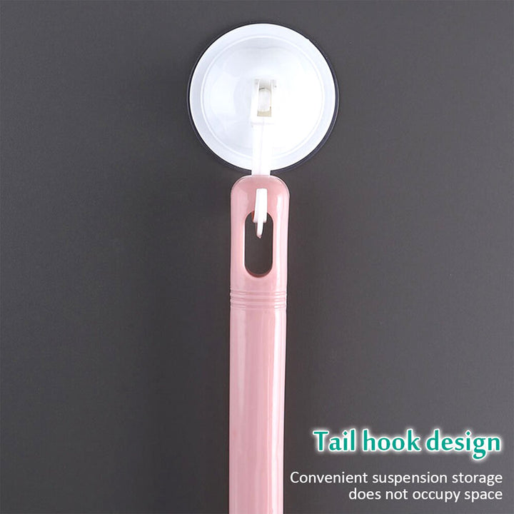 Glazed glass cleaning wiper with a tail hook design for convenient storage and easy use