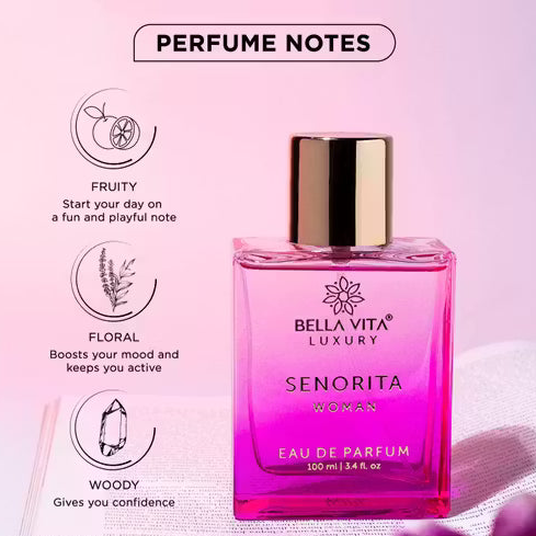 BELLAVITA Senorita Perfume For Woman, Fresh and Fruity Long Lasting Scent || Eau De Parfum Eau de Parfum - 100 ml  (For Women)