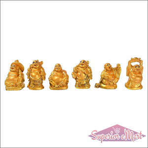 Golden Laughing Buddha Statue - Superior eMart