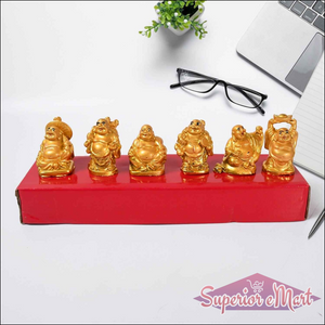 Golden Laughing Buddha Statue - Superior eMart