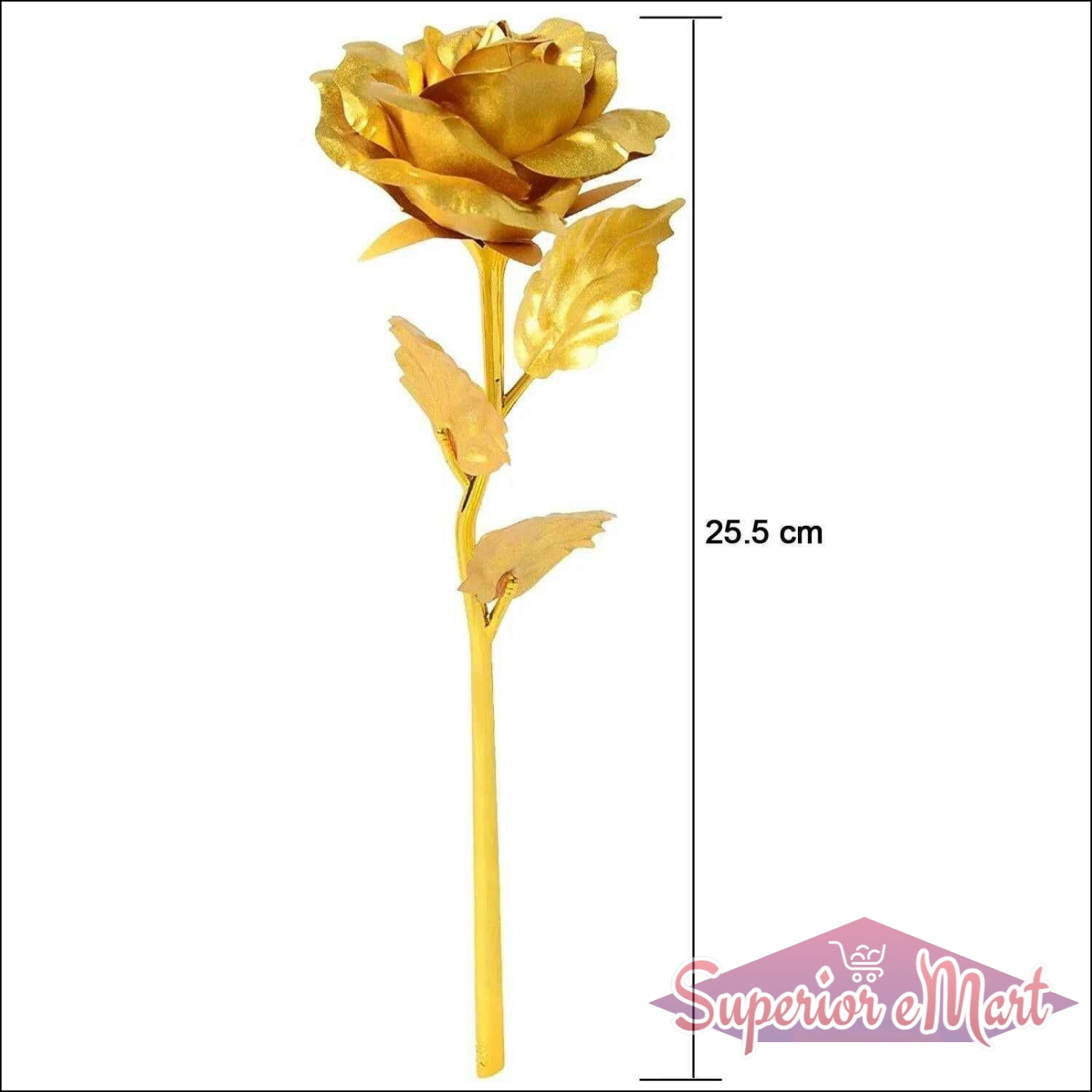 Golden Rose Decoration - Set of 3 Pcs - Superior eMart