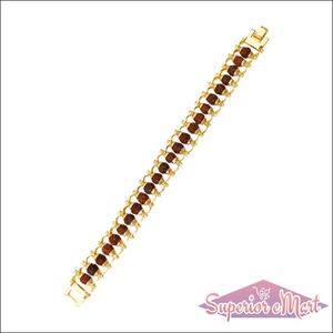 Golden Rudraksha Bracelet Rakhi - Superior eMart