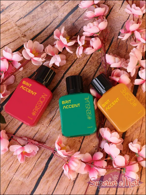 Premium women's fragrance gift set featuring three vibrant scent bottles in various colors