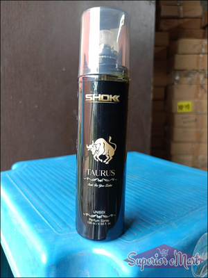 Guardian Taurus body spray bottle with sleek design for unisex fragrance options