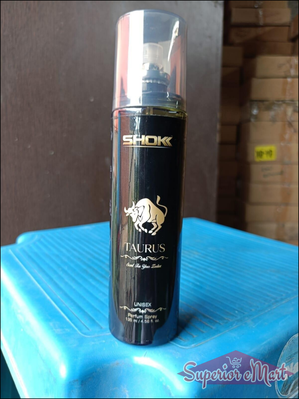 Guardian Taurus body spray bottle with sleek design for unisex fragrance options