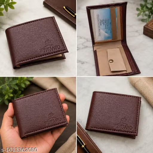 Men’s Premium Reversible Belt & PU Brown Wallet Combo Set