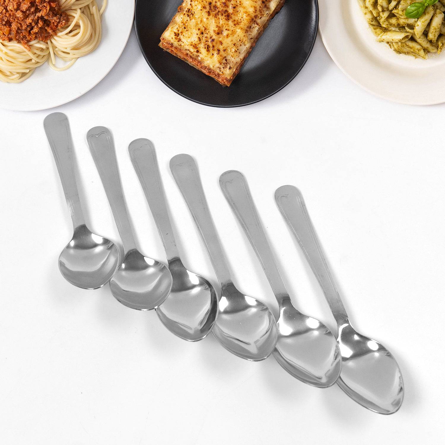 Big Dinner Spoons 6 Pieces Stainless Steel Table Spoon - Superior eMart