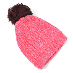 Soft Winter Cap Woolen Inside Fur Beanie Cap (1 Pc  Mix Design  Color) - Superior eMart