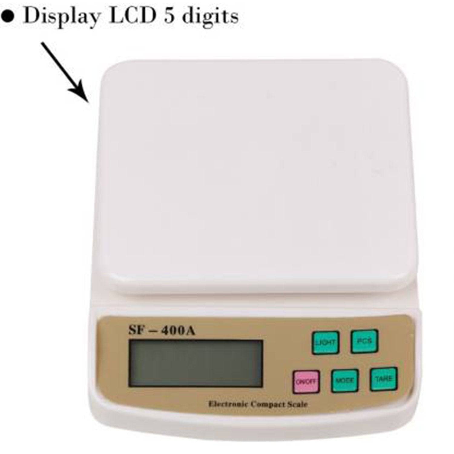 1610 Digital Multi-purpose Kitchen Weighing Scale (Sf400a) - Superior eMart