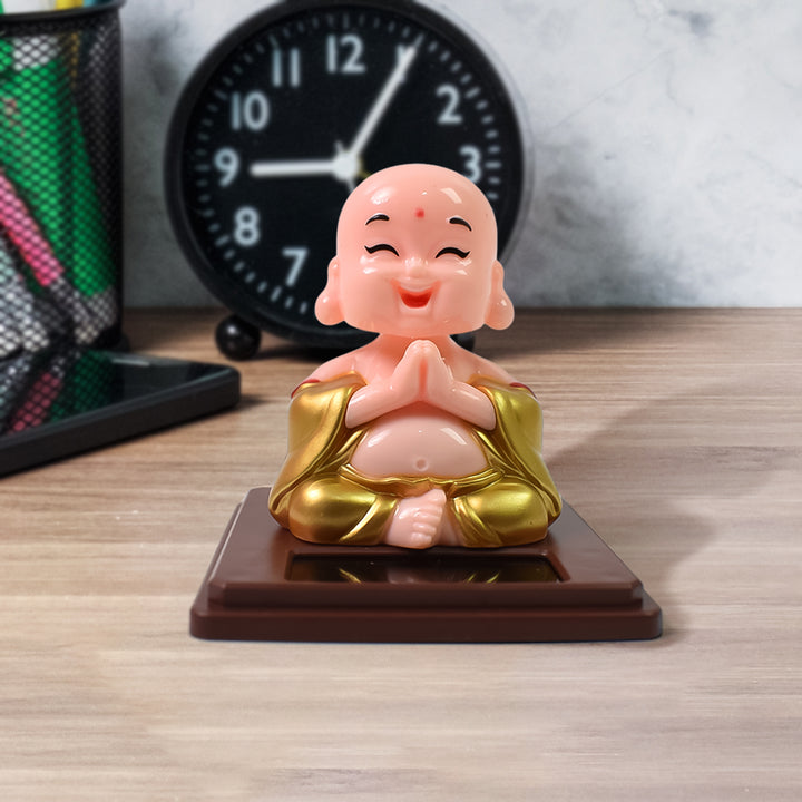 Solar Powered Buddha Car Ornament