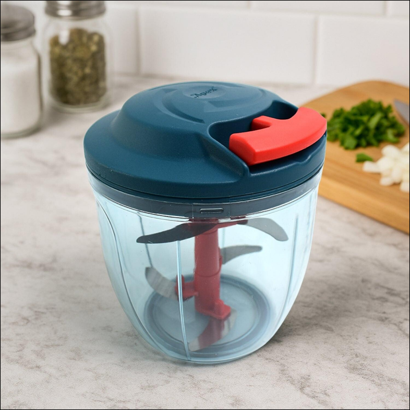 Hand-powered Vegetable Chopper (1000 Ml) - Superior eMart
