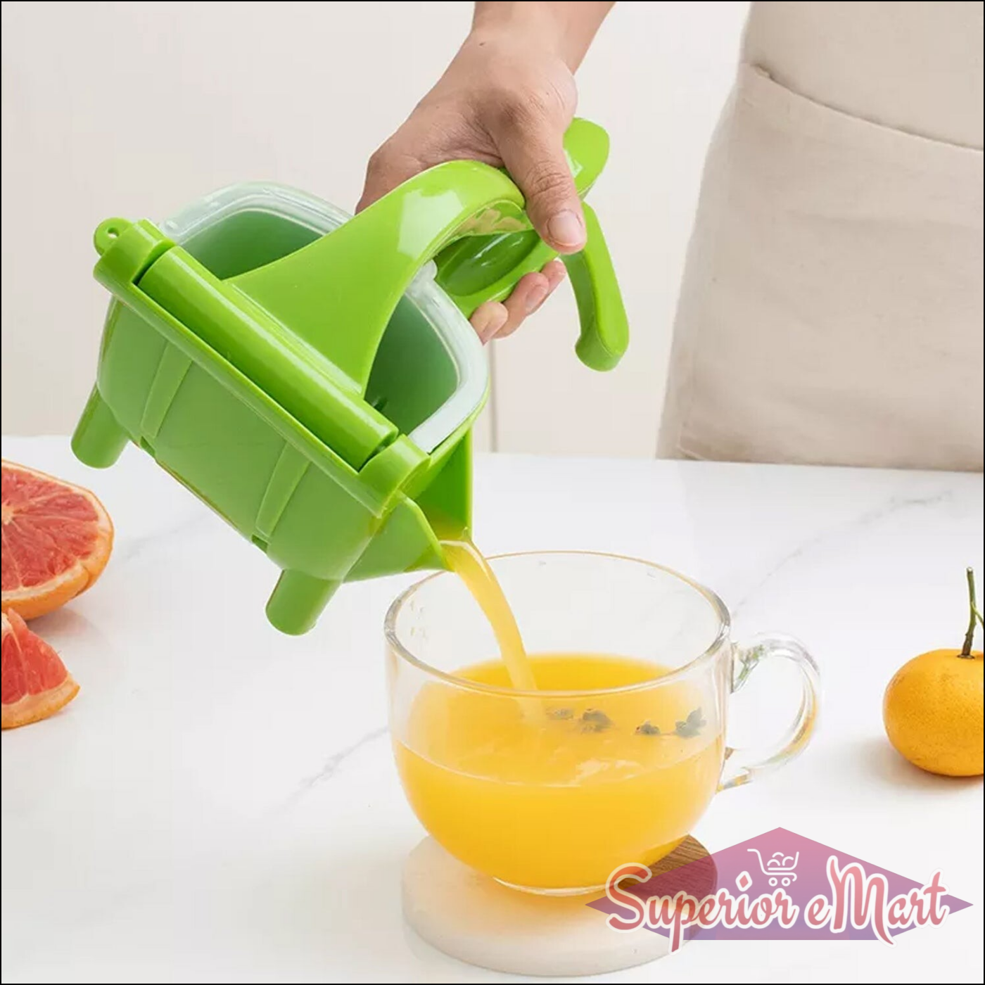 Hand Press Squeezer / Juicers (Multicolour) - Superior eMart