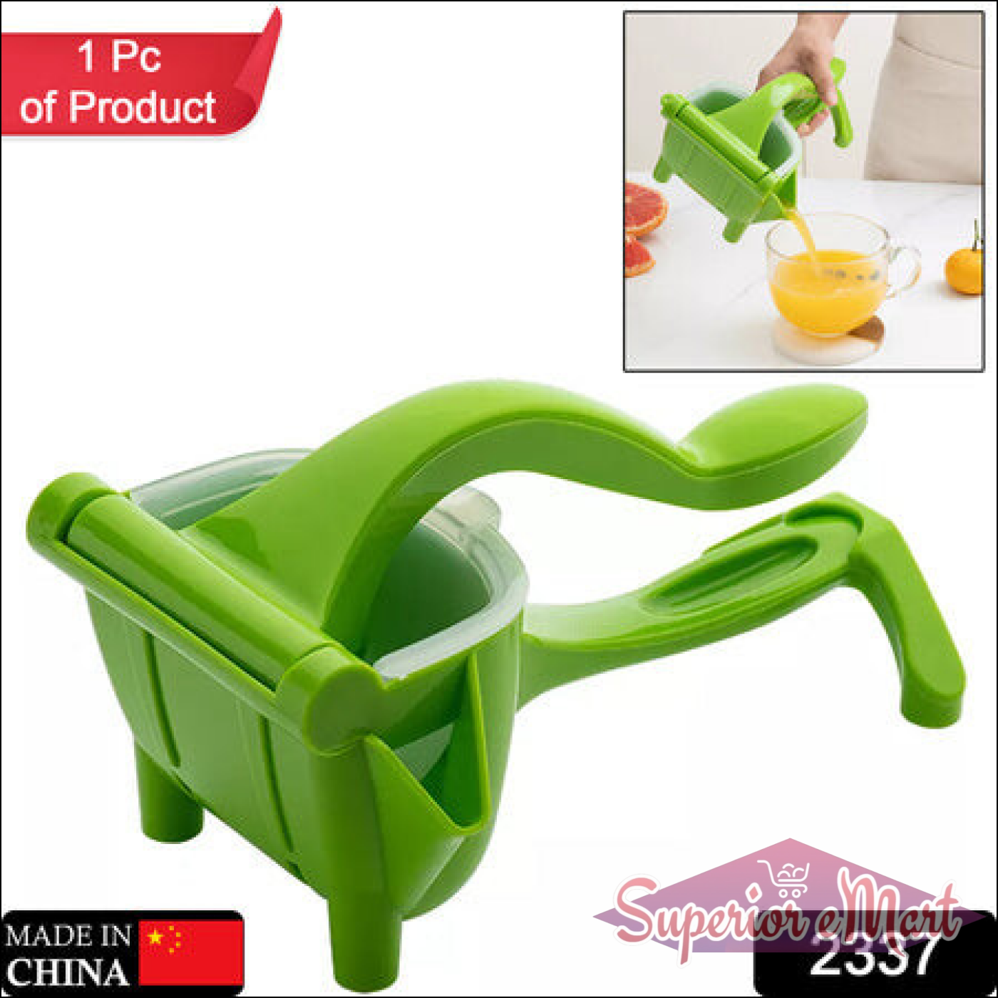 Hand Press Squeezer / Juicers (Multicolour) - Superior eMart