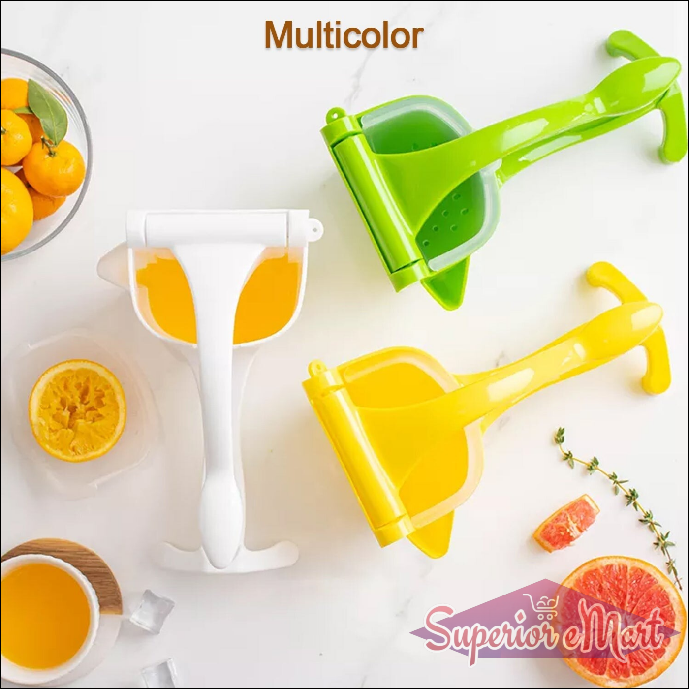 Hand Press Squeezer / Juicers (Multicolour) - Superior eMart