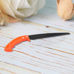 Superior eMart hand pruning saw for tree with an ergonomic orange handle and sharp cutting blade