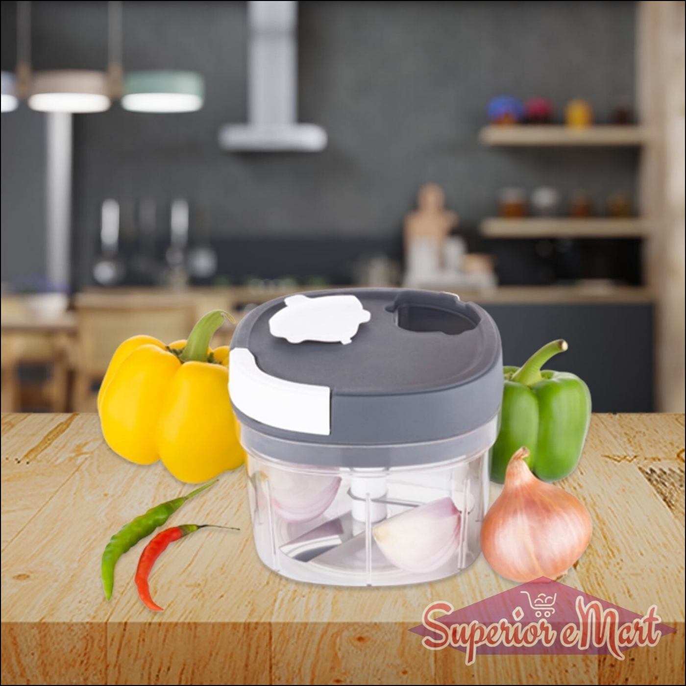 Handy Chopper and Slicer Used Widely for chopping and Slicing of Fruits, Vegetables, Cheese Etc. Including All Kitchen Purposes - Superior eMart