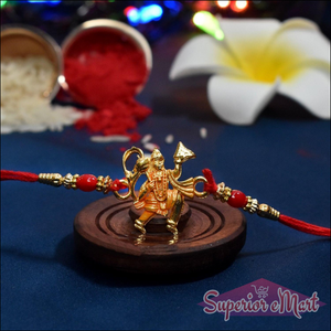 Hanumaan Ji Holding  Dronagiri Mountain Rakhi - 2 Pcs - Superior eMart