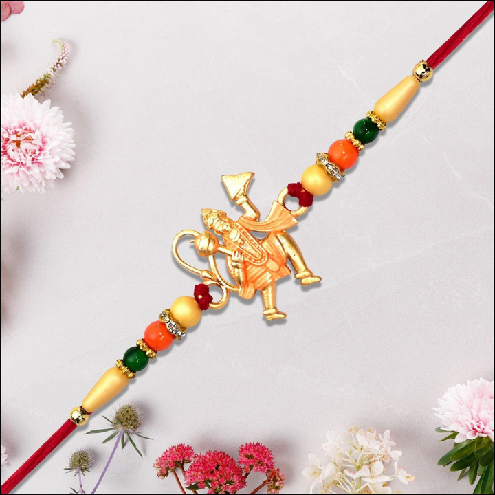 Hanumaan Ji Holding  Dronagiri Mountain Rakhi - 2 Pcs - Superior eMart