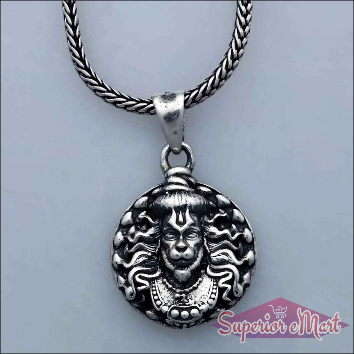 Hanuman Ji Facelocket Necklace - Superior eMart