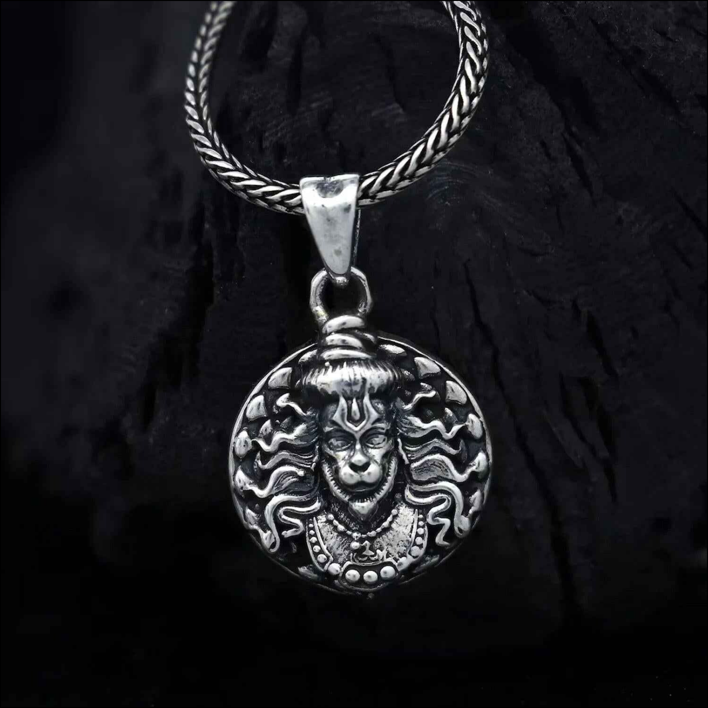 Hanuman Ji Facelocket Necklace - Superior eMart