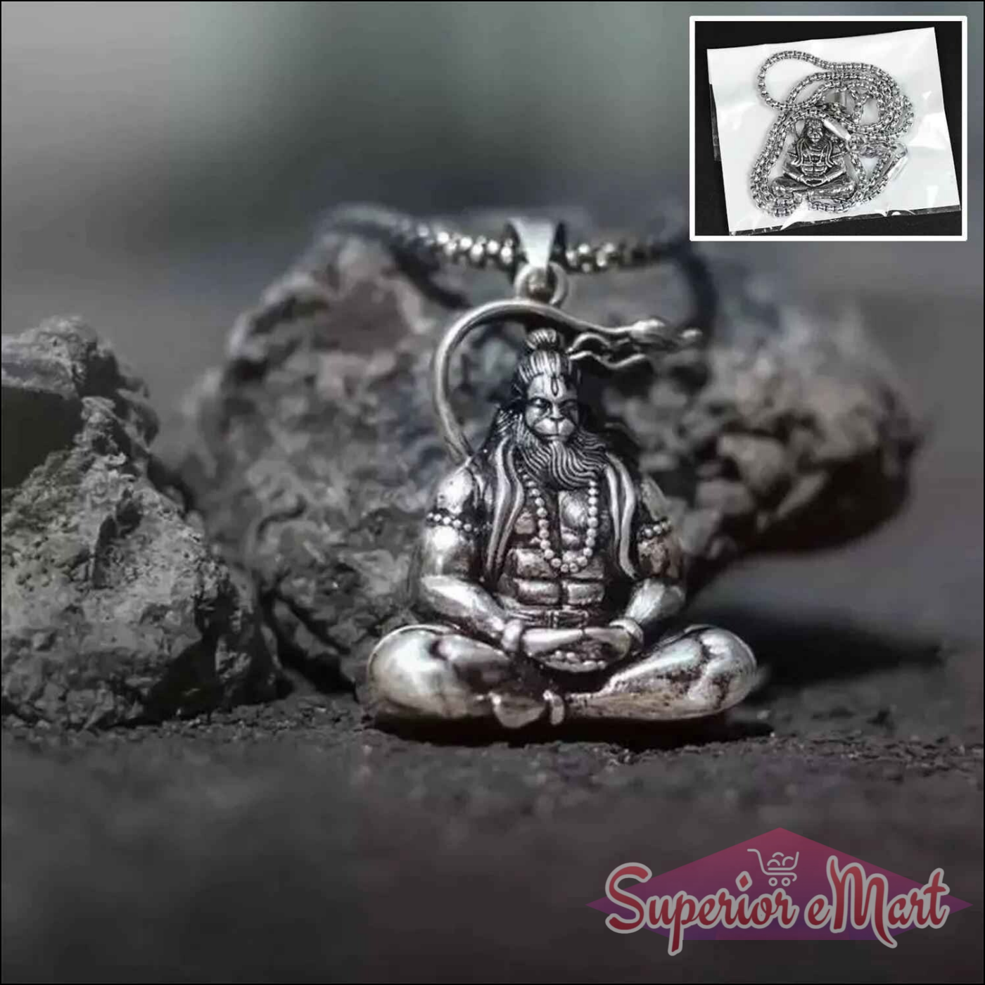 Hanuman Ji Pendant Necklace - Superior eMart
