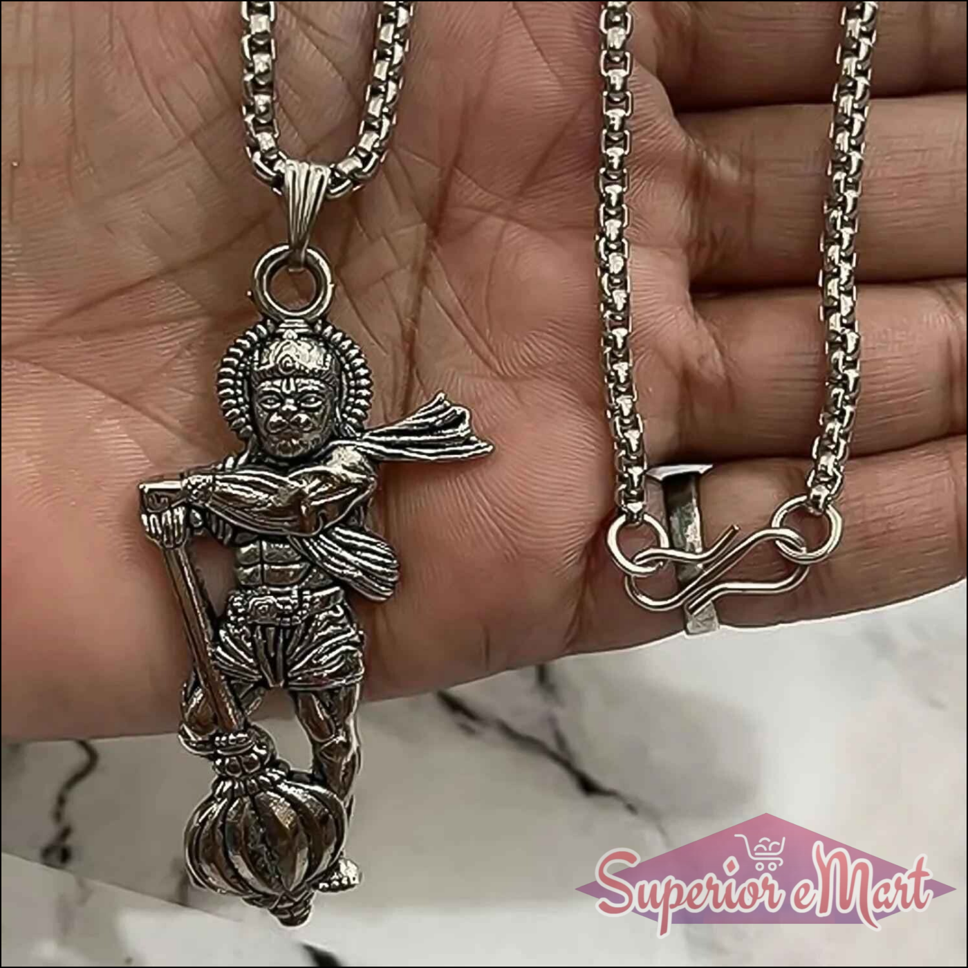 Hanuman Ji Pendant with Gada - Superior eMart