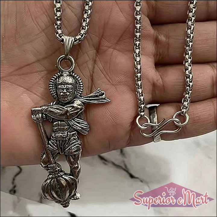 Hanuman Ji Pendant with Gada - Superior eMart
