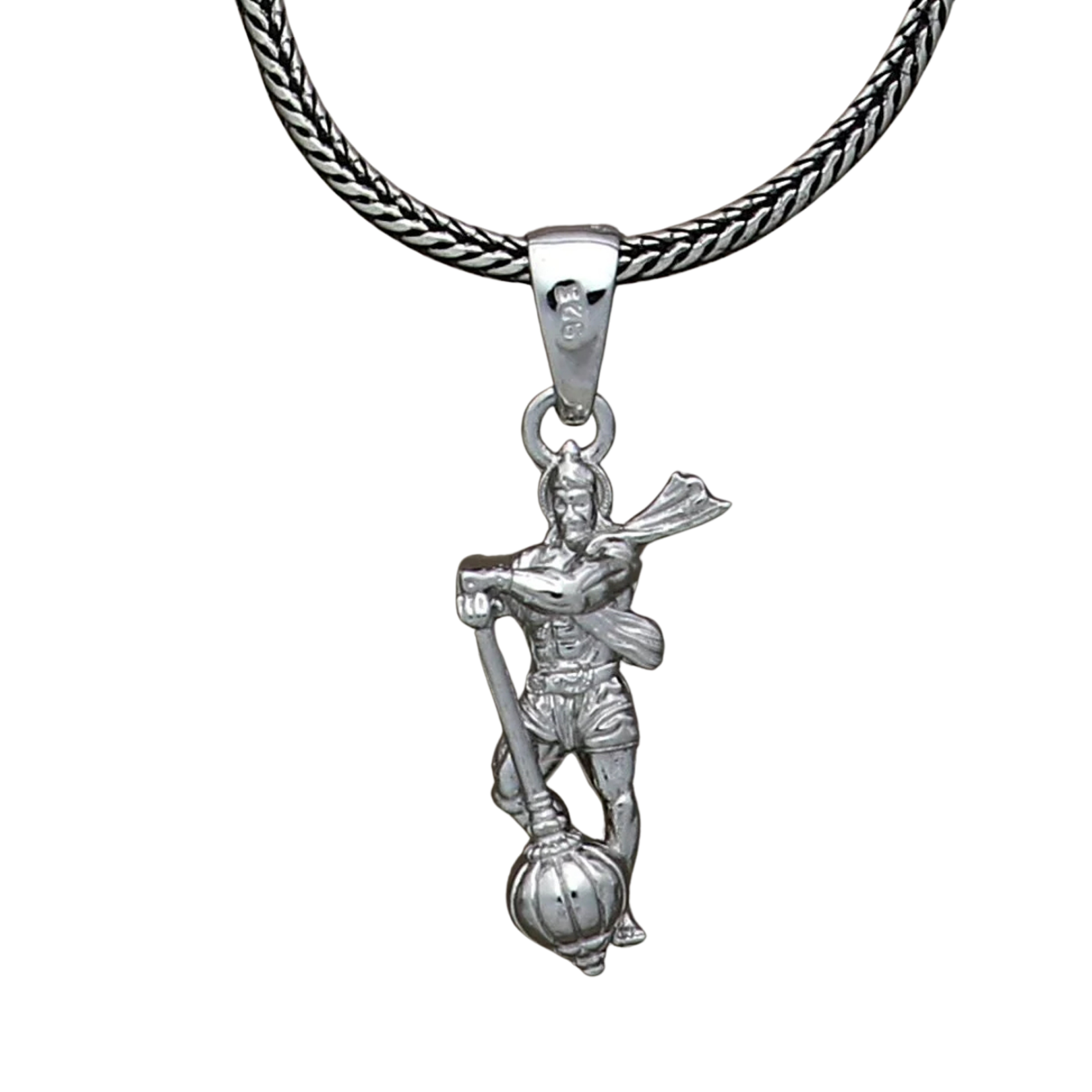 Stylish bracelet featuring Hanuman ji pendant with gada, crafted in premium materials for durability