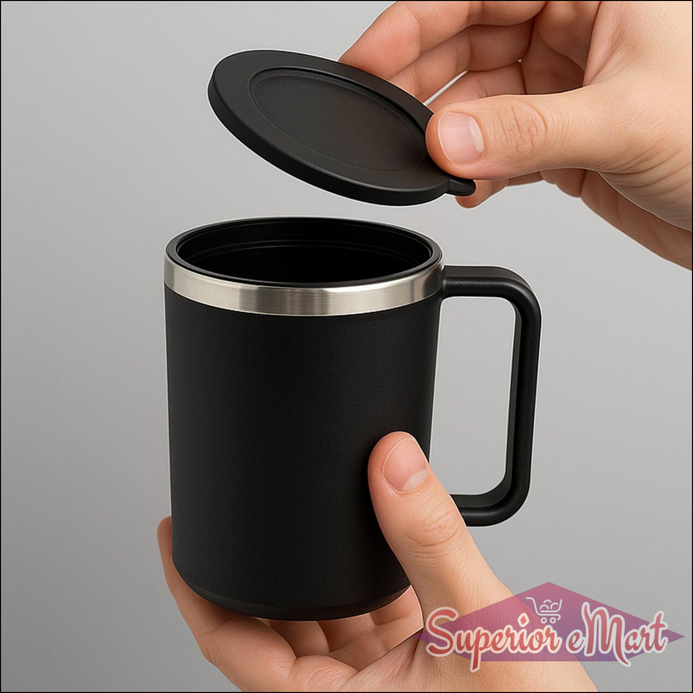 Happy Mug 400ml - Insulated Coffee Cup - Superior eMart