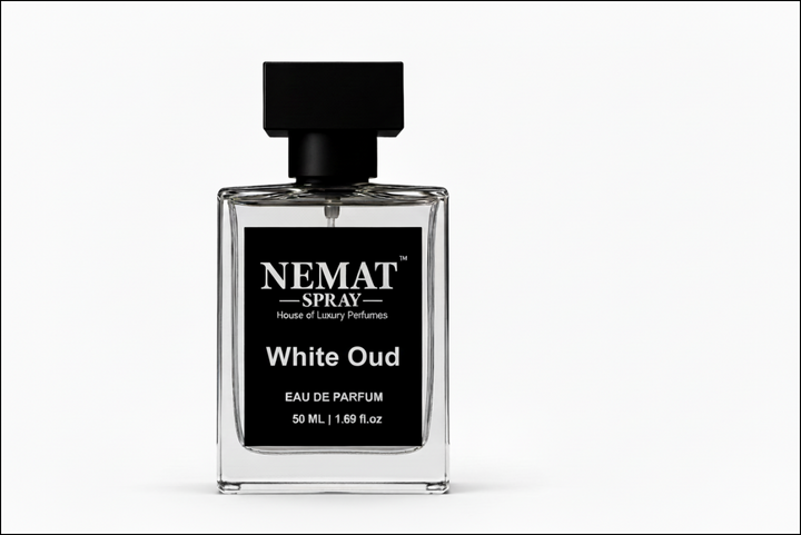 Nemat Spray Heaven Vibes Eau de Parfum bottle on a white background