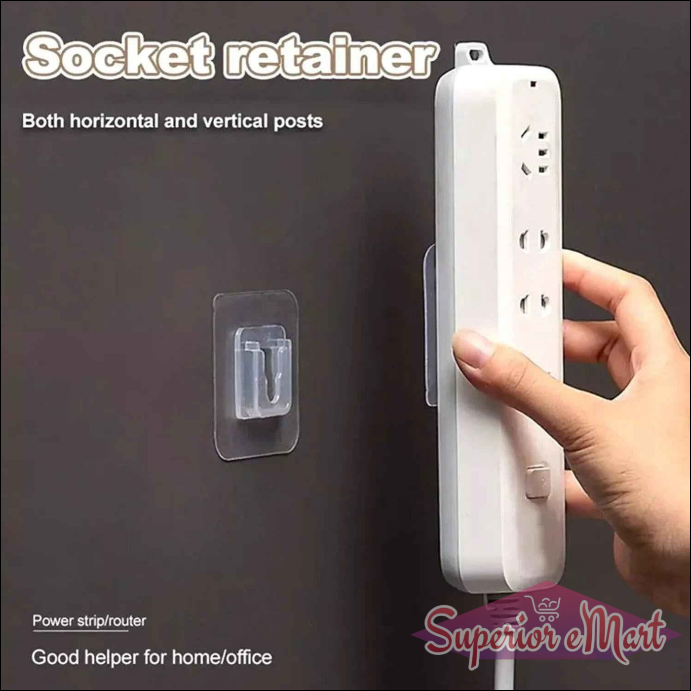 Heavy Duty Adhesive Hooks - 1 Pair - Superior eMart