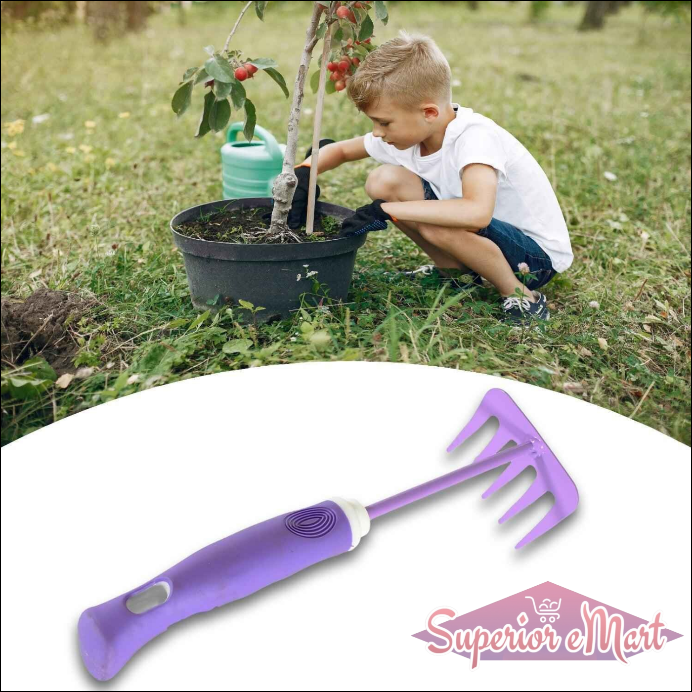 Heavy Duty Garden Tools - Durable Hand Tiller - Superior eMart