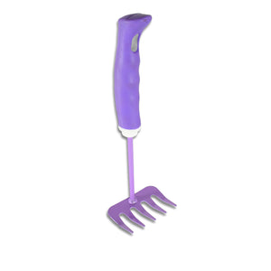 Ergonomic Purple Heavy Duty Garden Tools Fork for Easy Weeding and Soil Aeration