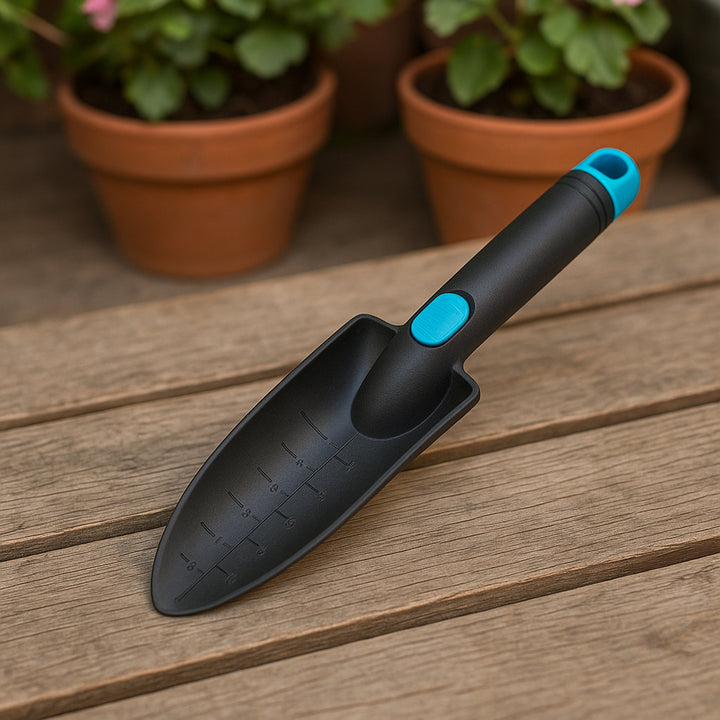 Heavy duty garden trowel 1 Pc with a comfortable grip and measurement markings for efficient planting