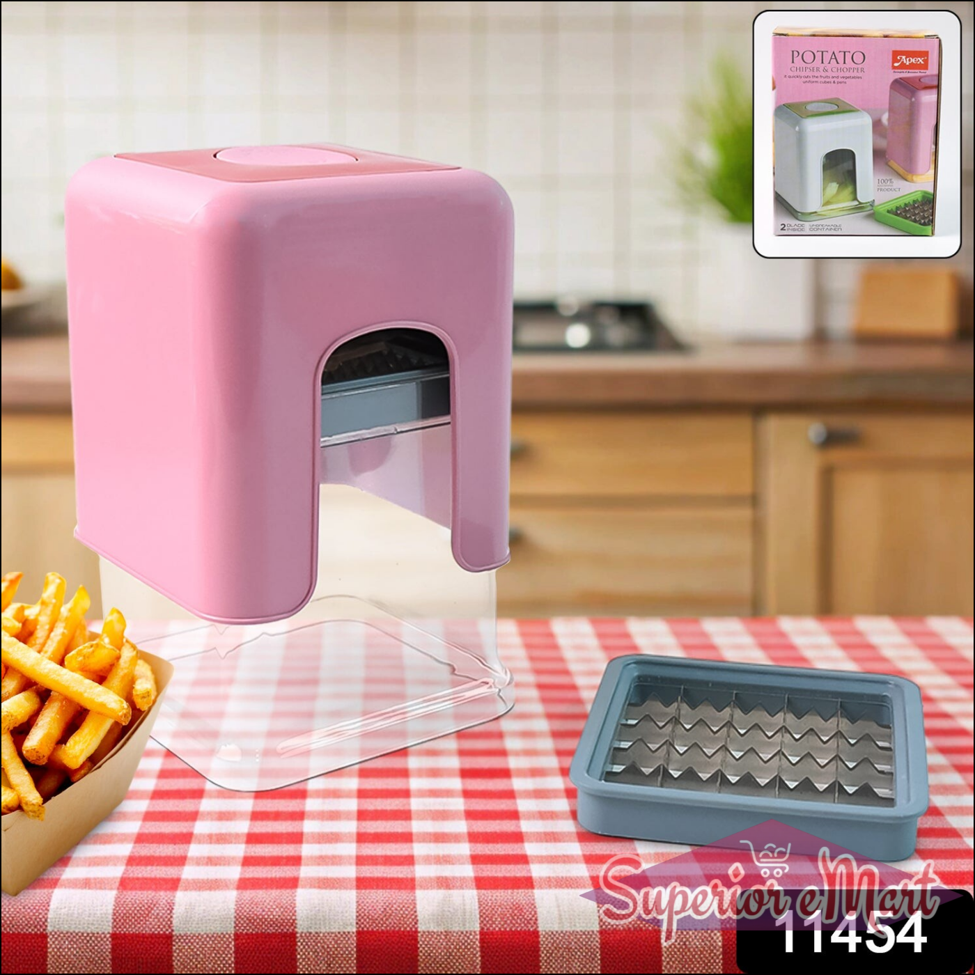 Heavy Duty Potato Chipper for Kitchen - Superior eMart
