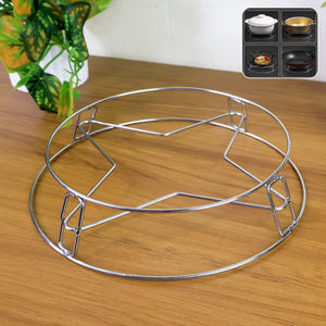 Heavy duty stainless steel gas stove stand offering stability and support for cooking appliances