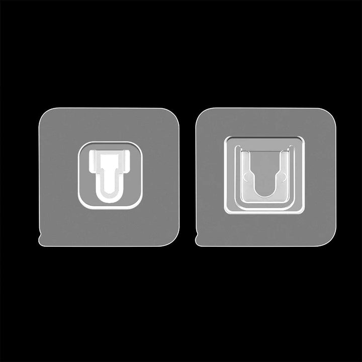Heavy duty wall hooks pack featuring durable plastic design for secure mounting and easy organization