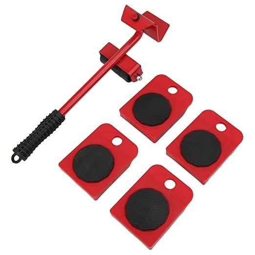 Heavy furniture lifter kit including a lever and four sliders for easy moving and lifting