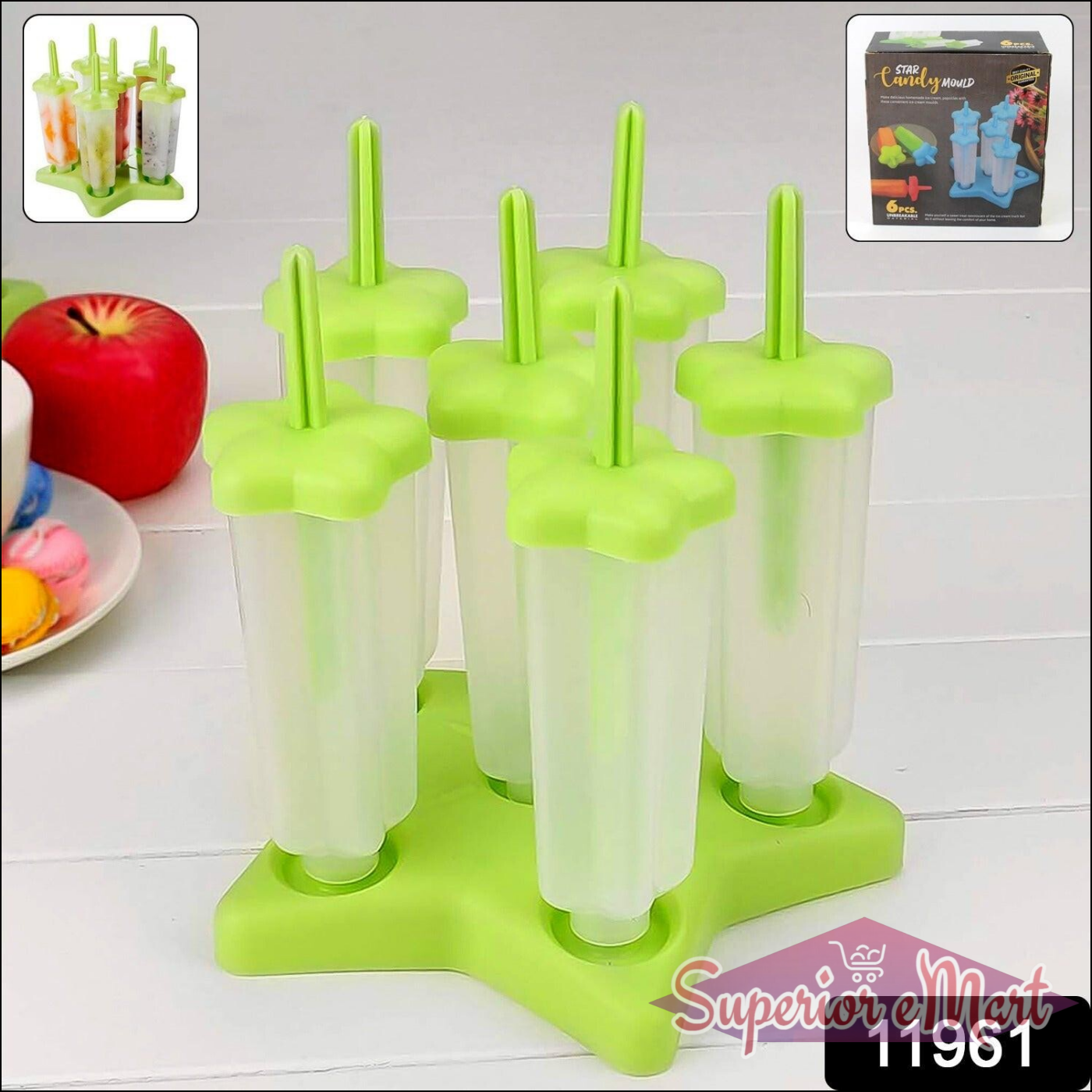 Homemade Popsicle Molds with Lids Set - Superior eMart