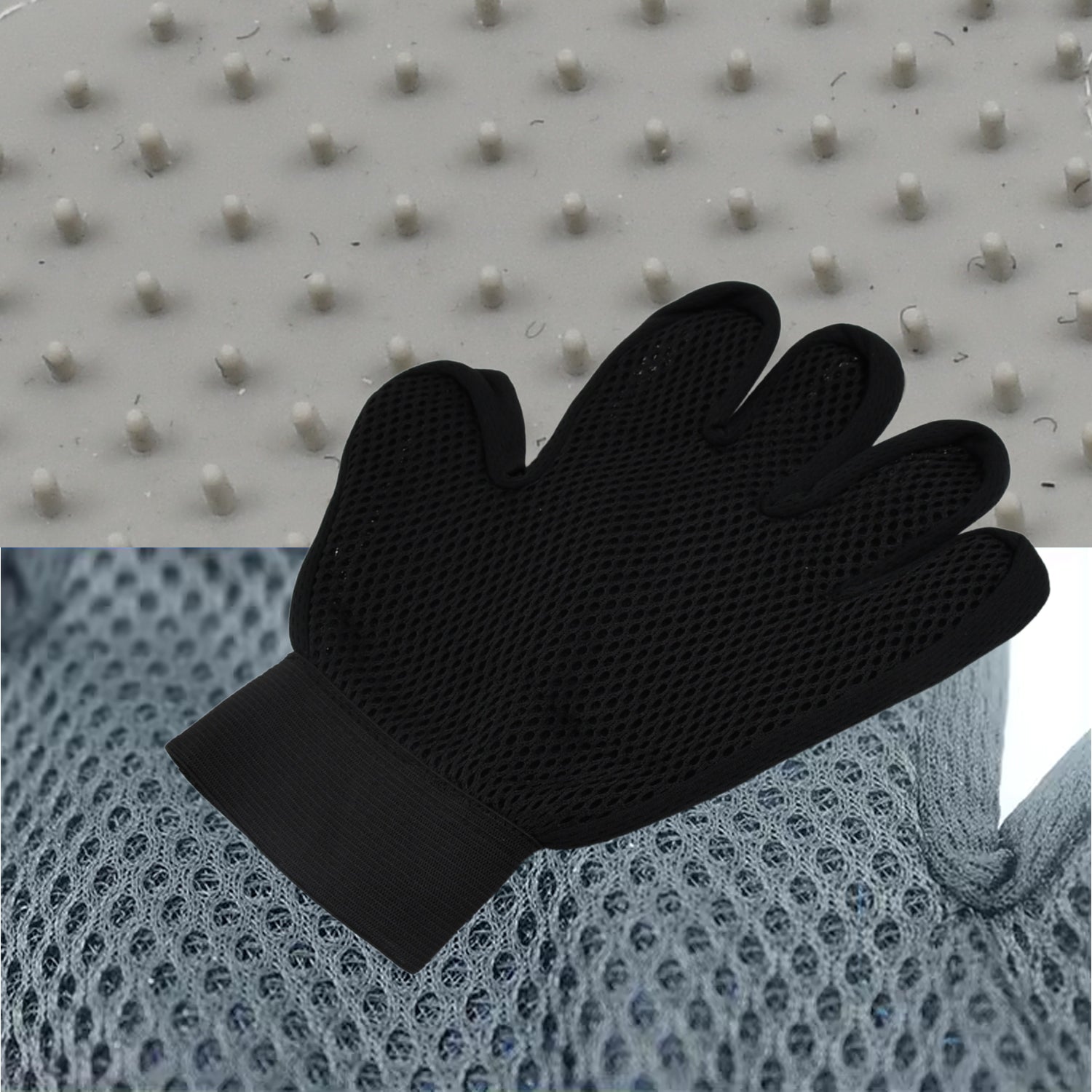 Grey True Touch Gloves Gloves Bathing Tool (1 Pc) - Superior eMart