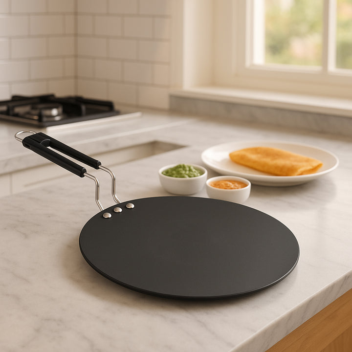 Compact Non-stick Flat Roti Tawa (9 Inch-1 Pc)