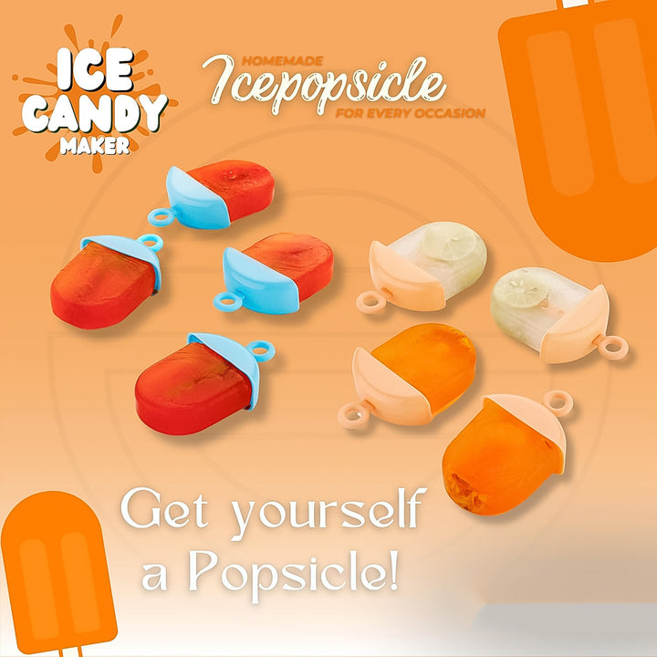 Colorful ice pops made with a 4 compartment kulfi mold for homemade treats