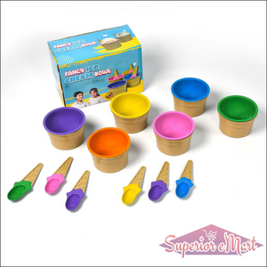 Ice-Cream / Waffle Spoon Bowel Cup Set  With Spoon 6 Pc Random Color - Superior eMart