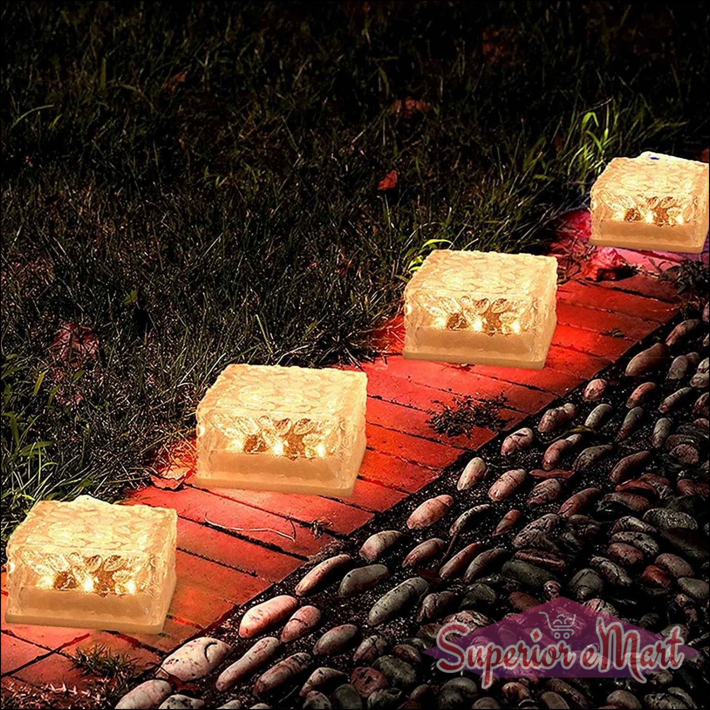 Ice Cube Shaped Outdoor Lights - Superior eMart